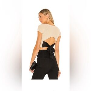 Lovers + Friends Mackenzie Top in Nude